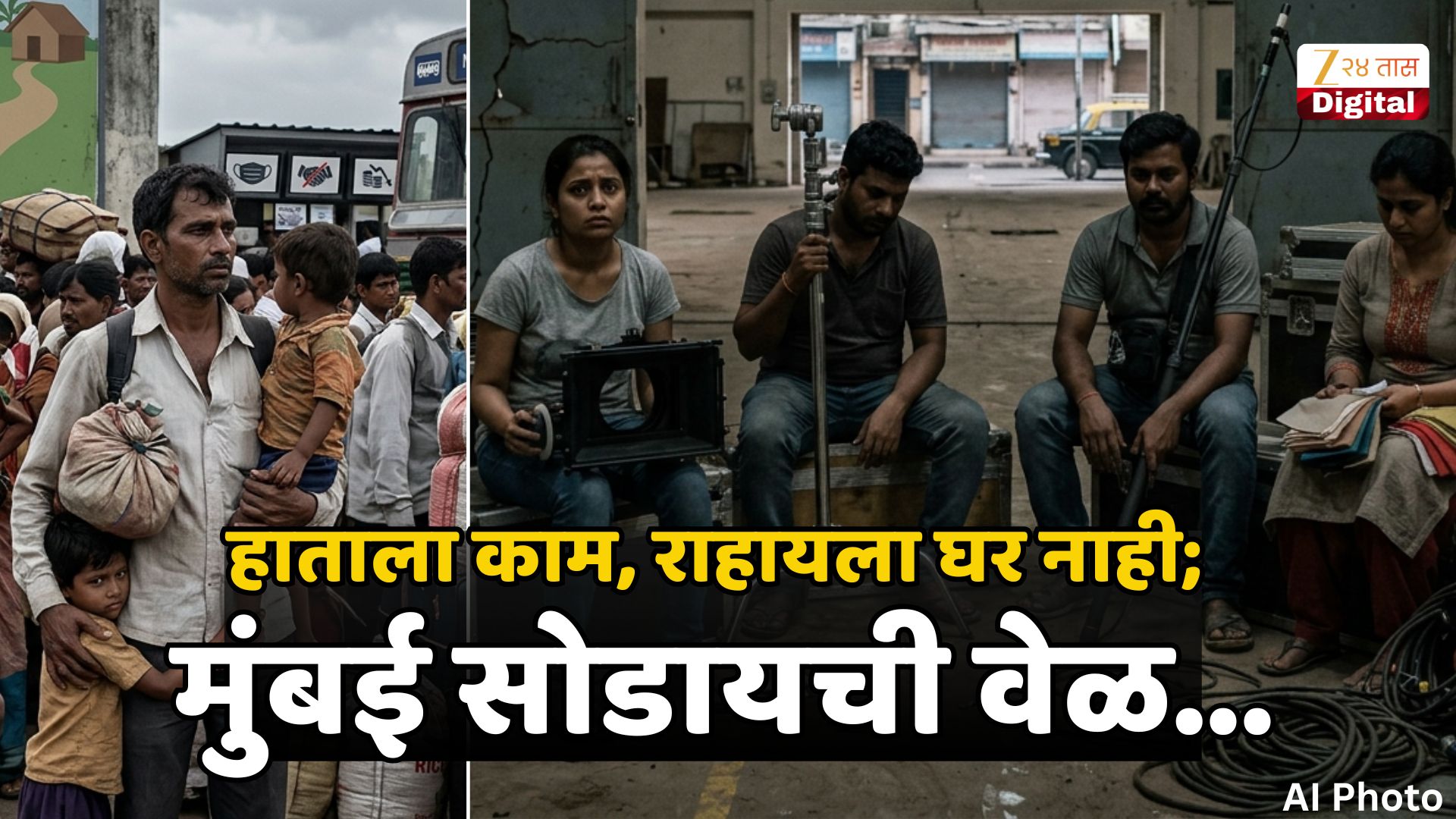 पाच वर्षांपूर्वीही...! दिवसाचा खर्च परवडेना, मुंबईतून परतीच्या वाटा धरणाऱ्यांमध्ये आणखी वाढ; Lockdown नव्हे, Slowdown पाच वर्षांपूर्वीही...! दिवसाचा खर्च परवडेना, मुंबईतून परतीच्या वाटा धरणाऱ्यांमध्ये आणखी वाढ; Lockdown नव्हे, Slowdown