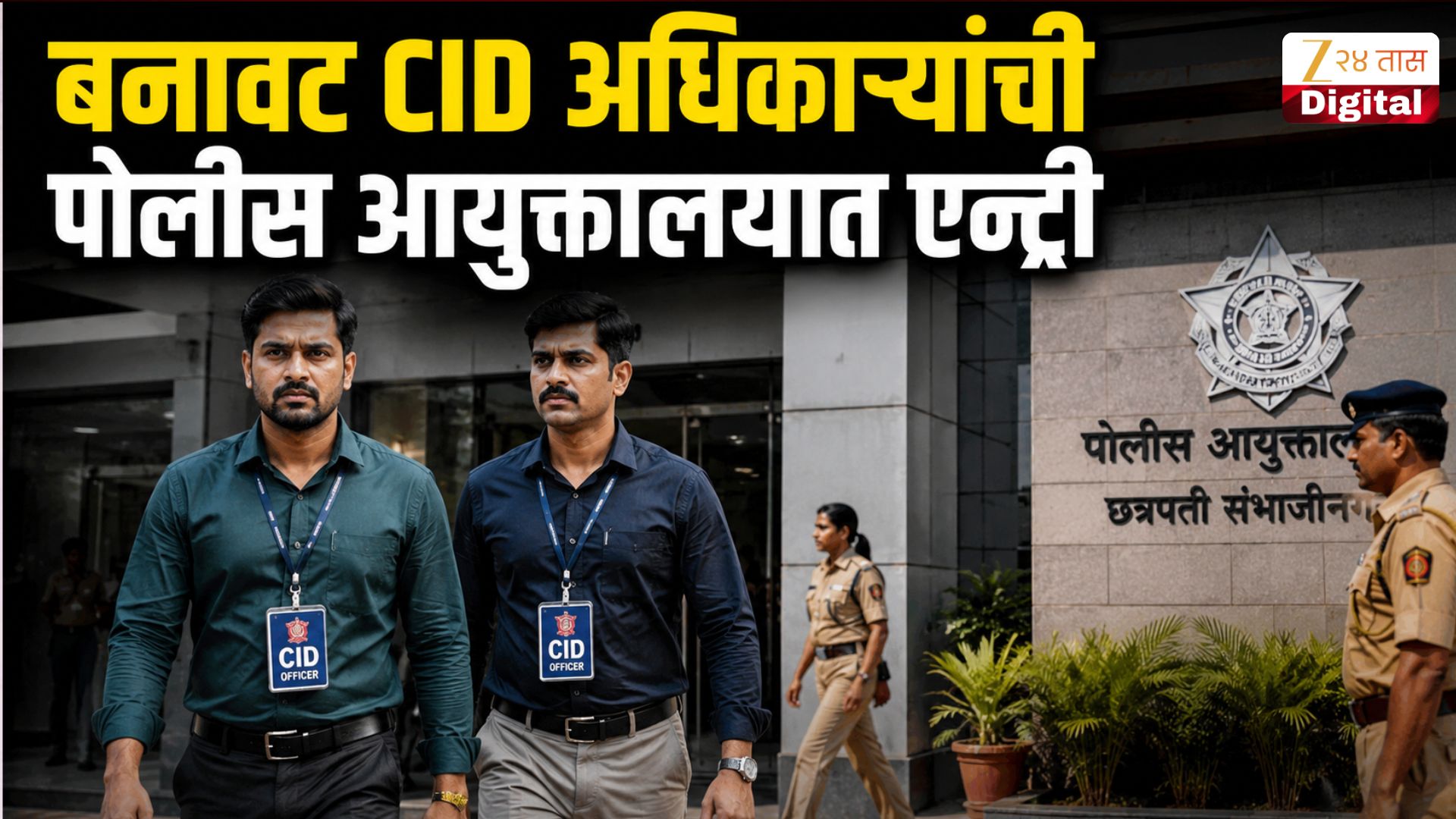 बनावट CID अधिकाऱ्यांची थेट पोलीस आयुक्त कार्यालयात धडक; पुढे झालं ते ऐकून डोक्याला हात लावाल! बनावट CID अधिकाऱ्यांची थेट पोलीस आयुक्त कार्यालयात धडक; पुढे झालं ते ऐकून डोक्याला हात लावाल!