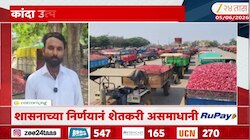 शेतक-यांची 25रुपये दरानं कांदा खरेदीची मागणी शासनाच्या निर्णयानं शेतकरी असमाधानी
