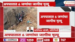 Video | एसटी बस, कार आणि दुचाकीची धडक 
