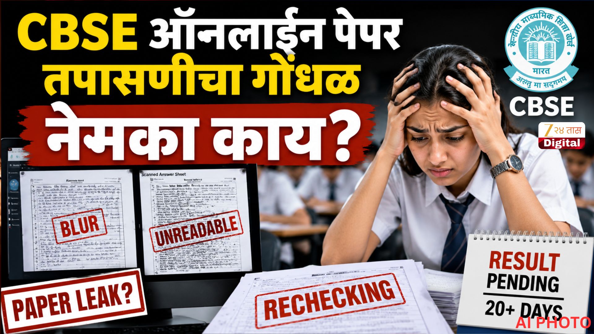 CBSE Re-Evaluation: 18 लाखपैकी 11 लाख विद्यार्थ्यांचे पेपर रिचेकींगला, सीबीएसईच्या ऑनलाइन पेपर तपासणीतही गोंधळ?