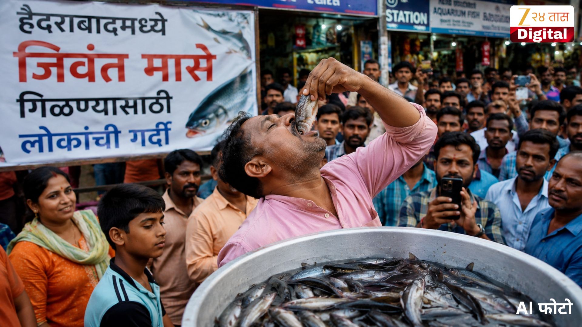पावसाळ्यात जिवंत मासे गिळण्यासाठी लोकांची गर्दी होते; भारतातील 180 वर्ष जुनी परंपरा पुन्हा चर्चेत