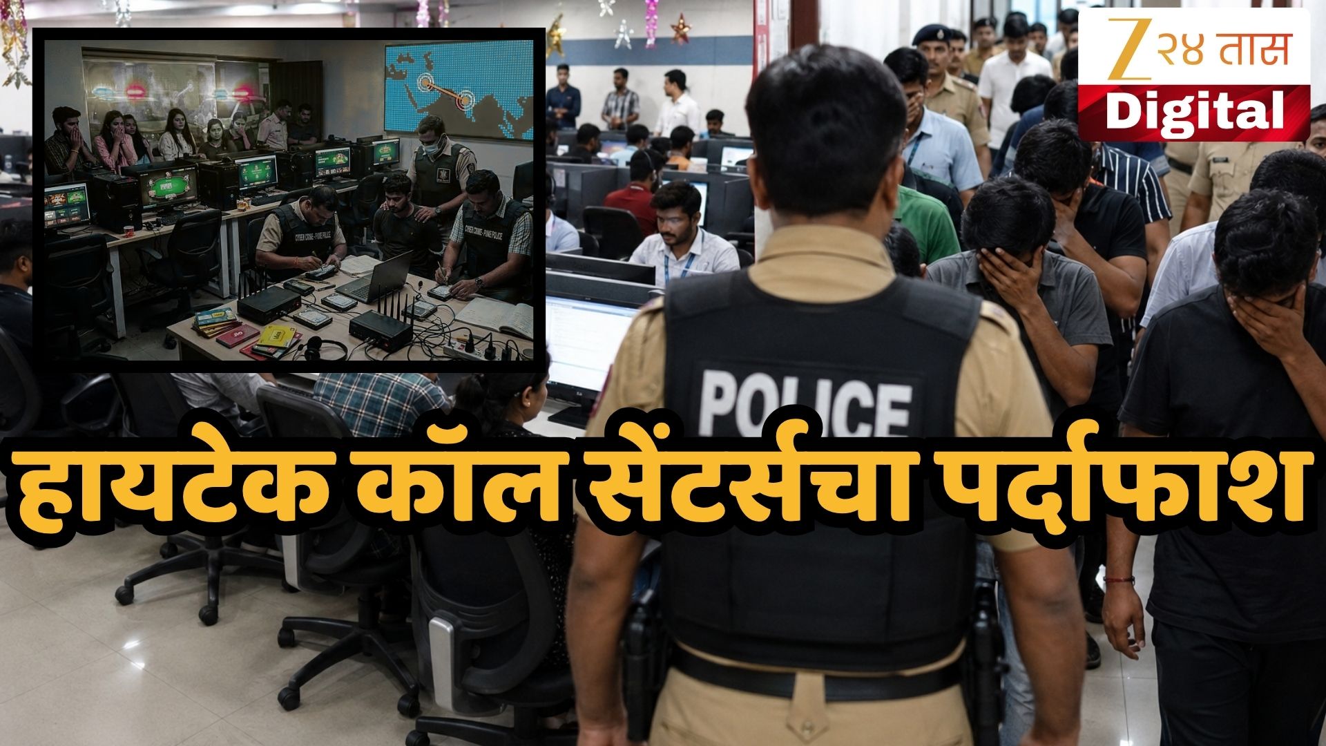 Crime News : 200 पोलीस अन् 12 तास शोध, दररोज 400 जणांची फसवणूक; पुण्यातील त्या कॉल सेंटरमध्ये...