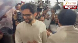 विधानभवनात दुर्मिळ क्षण! नितेश राणेंनी थोपटली आदित्य ठाकरेंची पाठ, म्हणाले 'तुम्ही...'