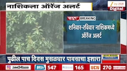 नाशिकमध्ये पुढील पाच दिवस जोरदार पावसाची शक्यता