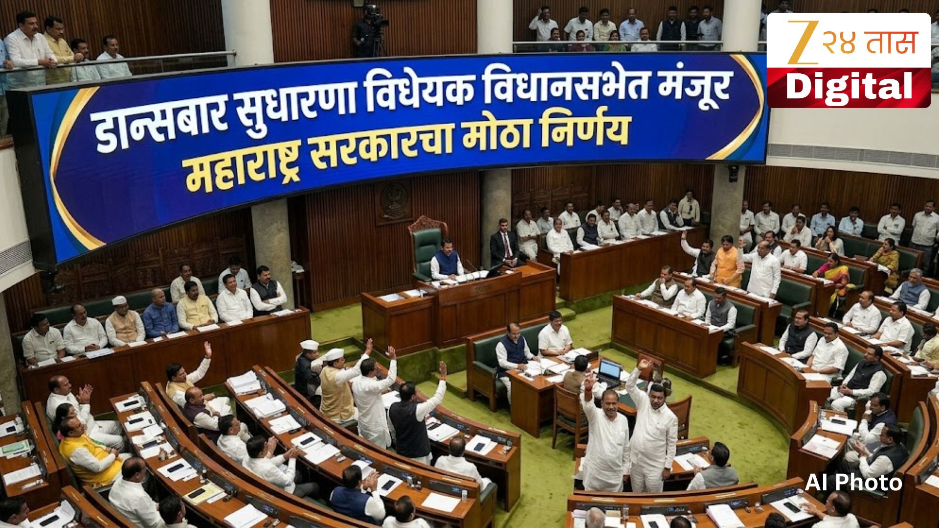 डान्सबार सुधारणा विधेयक विधानसभेत मंजूर; महाराष्ट्र सरकारचा मोठा निर्णय! या विधेयकामुळे नेमकं होणार काय? डान्सबार सुधारणा विधेयक विधानसभेत मंजूर; महाराष्ट्र सरकारचा मोठा निर्णय! या विधेयकामुळे नेमकं होणार काय?
