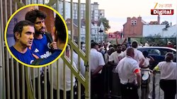 इंग्लंड विरुद्ध पराभवानंतर स्टेडियम बाहेर चाहत्यांनी दिल्या 'We Want Sanju' च्या घोषणा, गौतम गंभीरची रिऍक्शन व्हायरल 