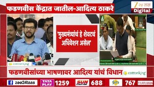 'मुख्यमंत्र्यांचं हे शेवटचं अधिवेशन असेल'- आदित्य ठाकरे 