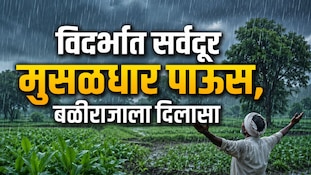 विदर्भात सर्वदूर मुसळधार पाऊस, बळीराजाला दिलासा
