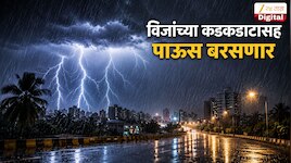 विजांच्या कडकडाटासह पाऊस बरसणार, महाराष्ट्रातील 'या' 10 जिल्ह्यांसाठी अलर्ट, वादळी पावसाचा अंदाज
