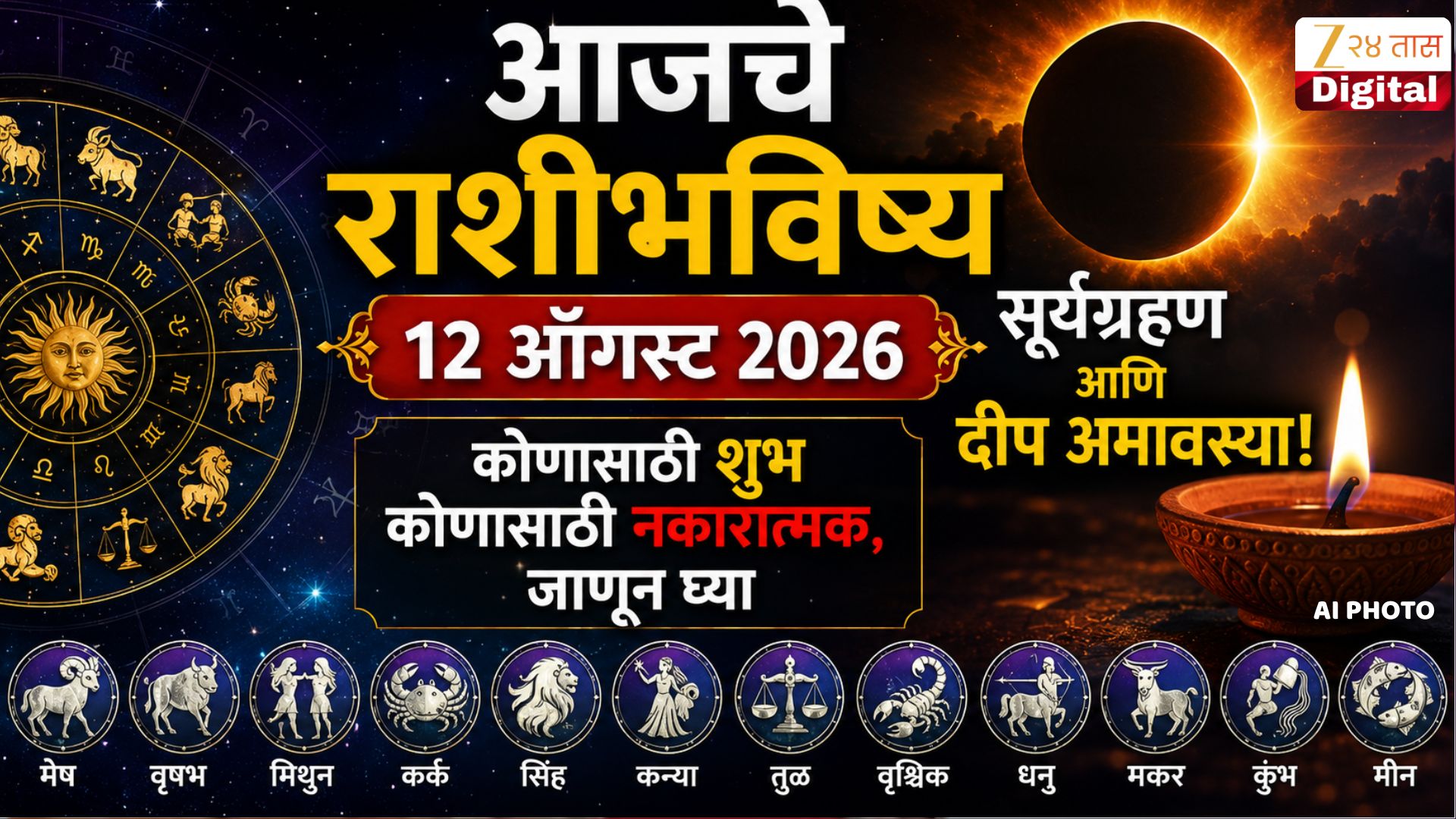 आज सूर्यग्रहण आणि दीप अमावस्या; राशींवर कसा परिणाम?