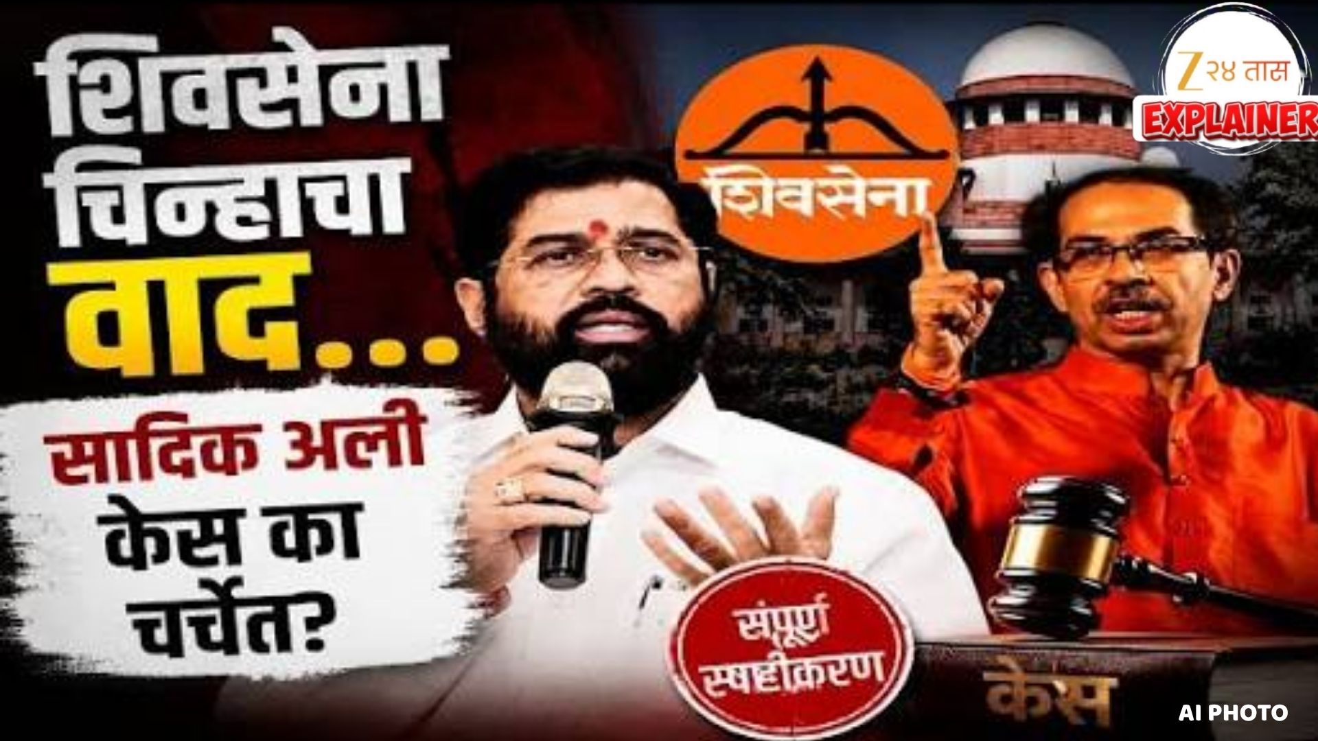 शिवसेना संघर्षात सादिक अली केसचा उल्लेख