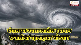 बंगालच्या उपसागरातील हवामान प्रणालीचा महाराष्ट्रावर परिणाम, या जिल्ह्यांमध्ये अतिवृष्टीचा इशारा