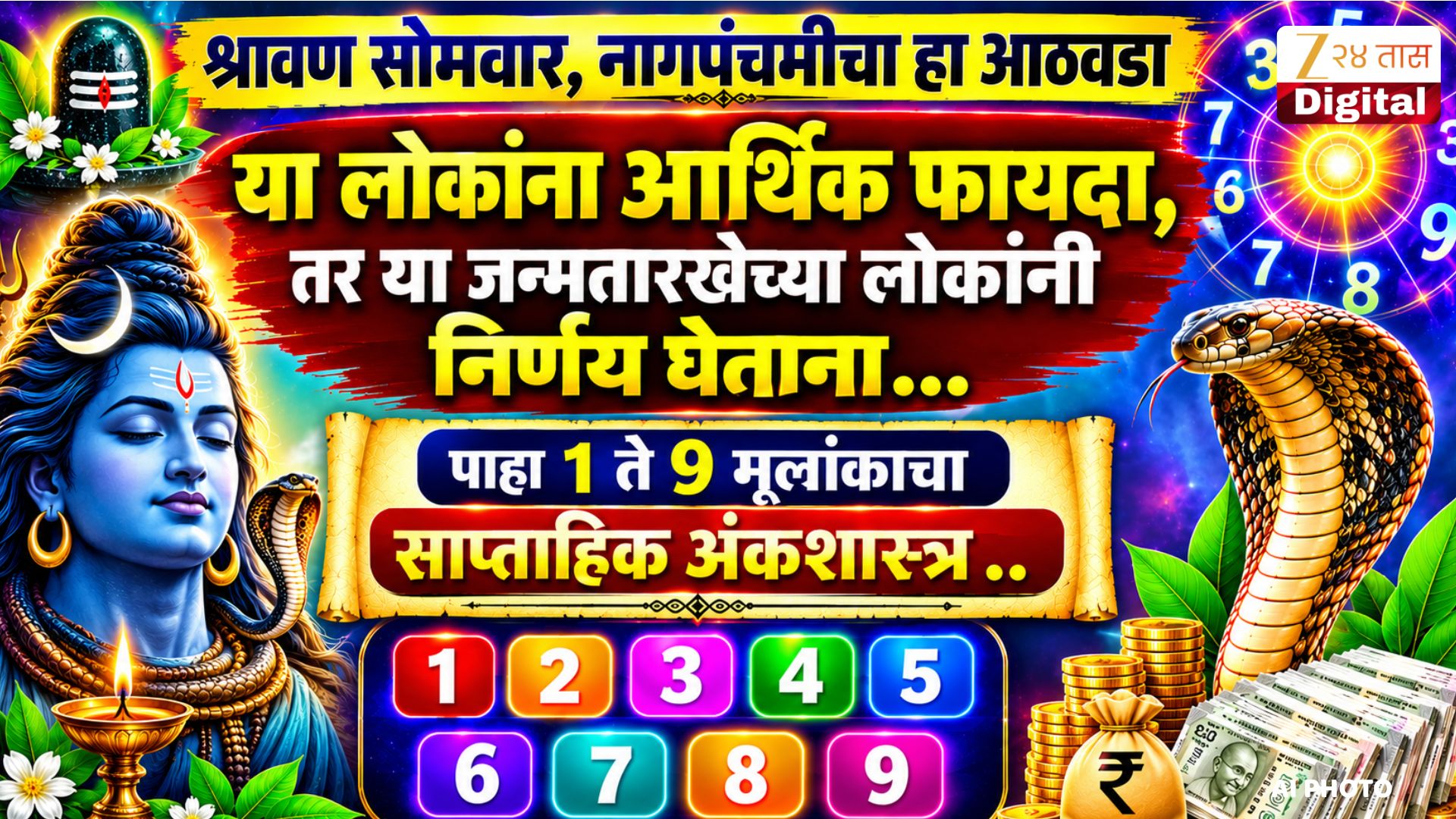 साप्ताहिक अंकशास्त्र: १७ ते २३ ऑगस्टचा आठवडा कोणासाठी फायदेशीर?