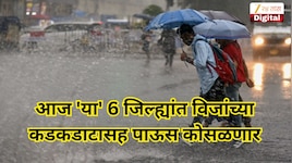महाराष्ट्रातील हवामानात बदल? आज 'या' 6 जिल्ह्यांत विजांच्या कडकडाटासह पाऊस कोसळणार