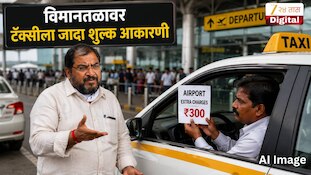 विमानतळावर टॅक्सीला जादा शुल्क आकारणी