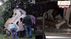 नांदेडमध्ये भीषण अपघातात 5 जण ठार! ट्रकच्या धडकेनंतर प्रवासी ऑटो रस्त्यावरुन दूर फेकली गेली; ट्रकचालक आतमध्ये अडकला