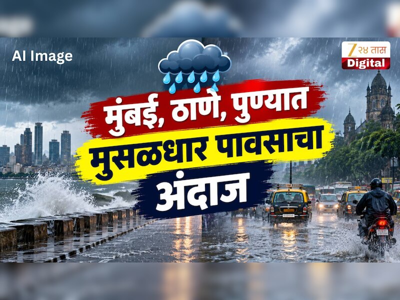 मुंबई, ठाणे, पुण्यात मुसळधार पावसाचा अंदाज