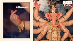 ते कोरियन हार्ट नव्हे तर..., 'मुंबईचा राजा'च्या हाताच्या मुद्रेचा खरा अर्थ मंडळानेच सांगितला; भारतीय संस्कृतीशीच संबंध