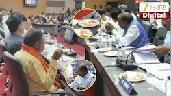 दुष्काळी बैठकीत मंत्र्यांचा काजू-बदामवर ताव! प्रश्न विचारताच खासदार संजय जाधव संतापले, 'मी पण माणूस..', कृषीमंत्री म्हणतात 'खाल्ले तर काय...'