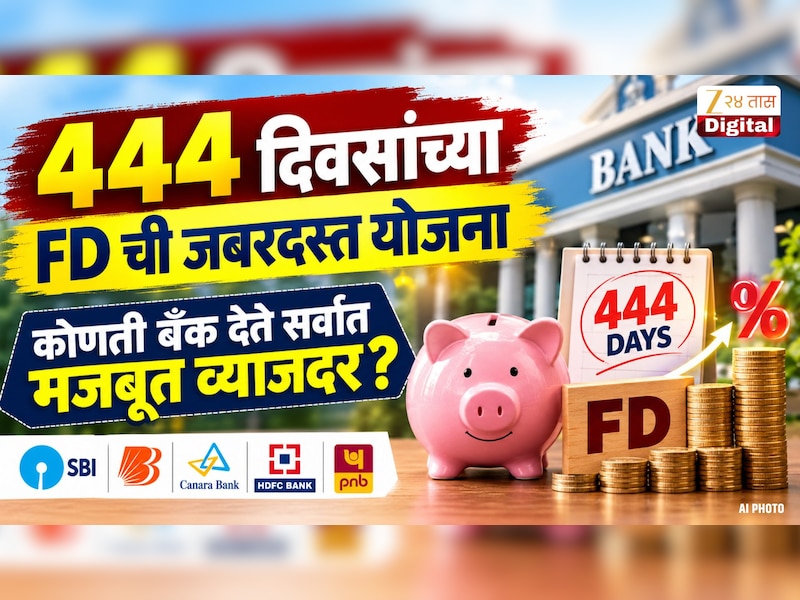  444 दिवसांच्या FD ची जबरदस्त योजना;  कोणती बँक देते सर्वात मजबूत व्याजदर? 