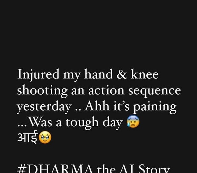 pushkar jog got injured while shooting action scene for Dharma The AI Story