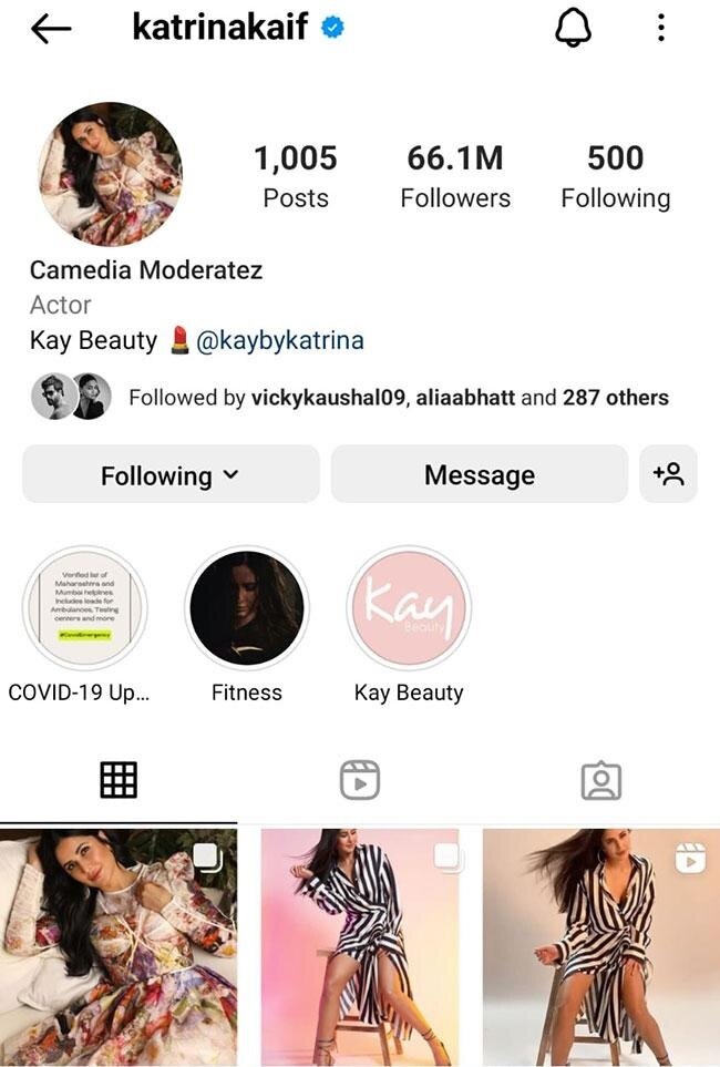 katrina kaif instagram account got hacked changed profile screenshot going viral 