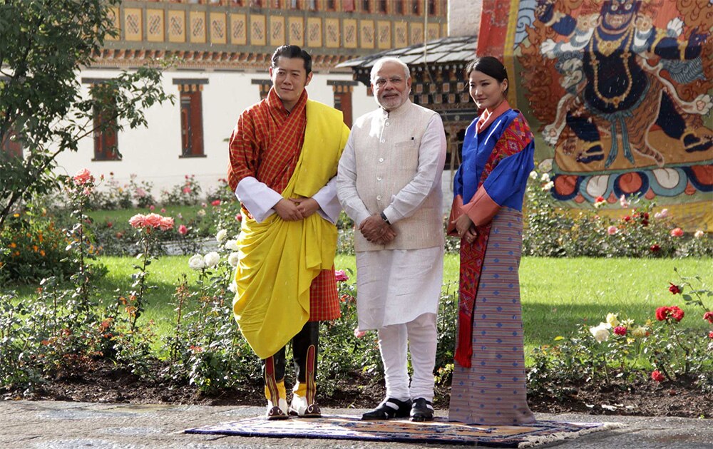 भूटान दौऱ्य़ावर पंतप्रधान नरेंद्र मोदी
