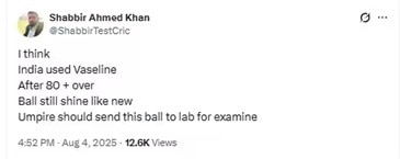 शब्बीर अहमद ट्विट 
