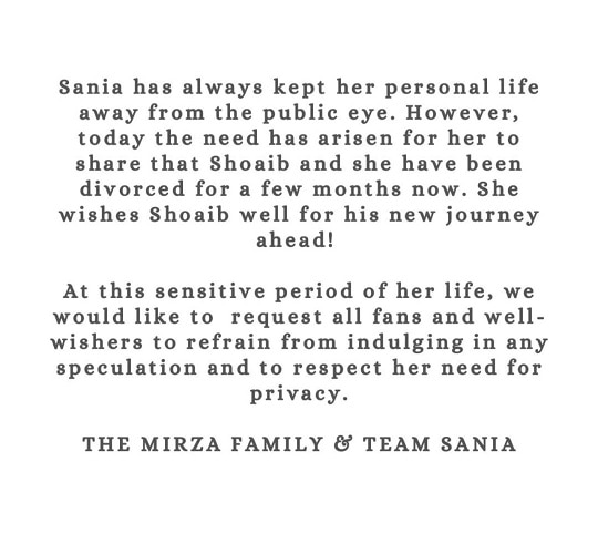 Sania Mirza on Reacts After Shoaib Malik Wedding and talked about divorce