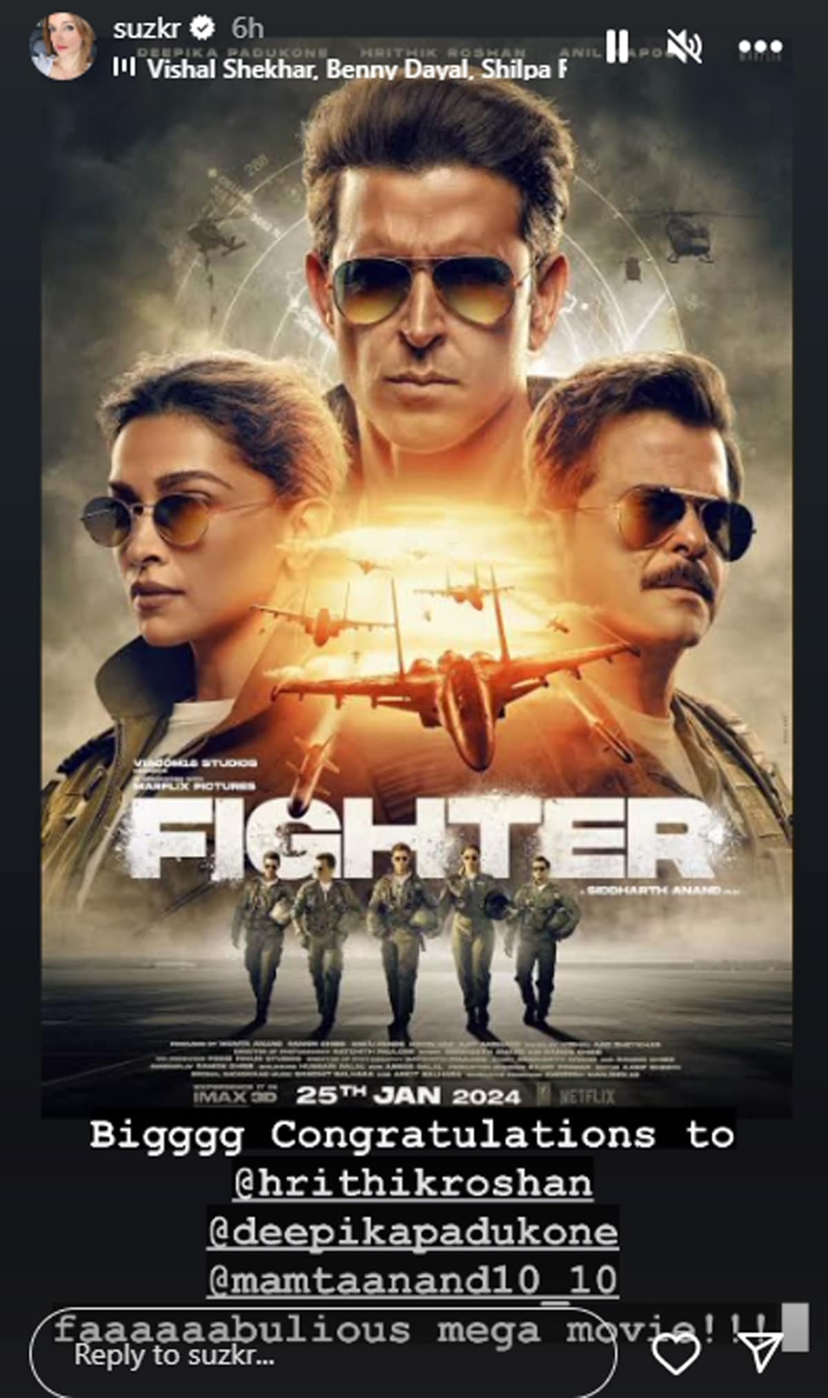 Sussanne Khan Reviews Fighter