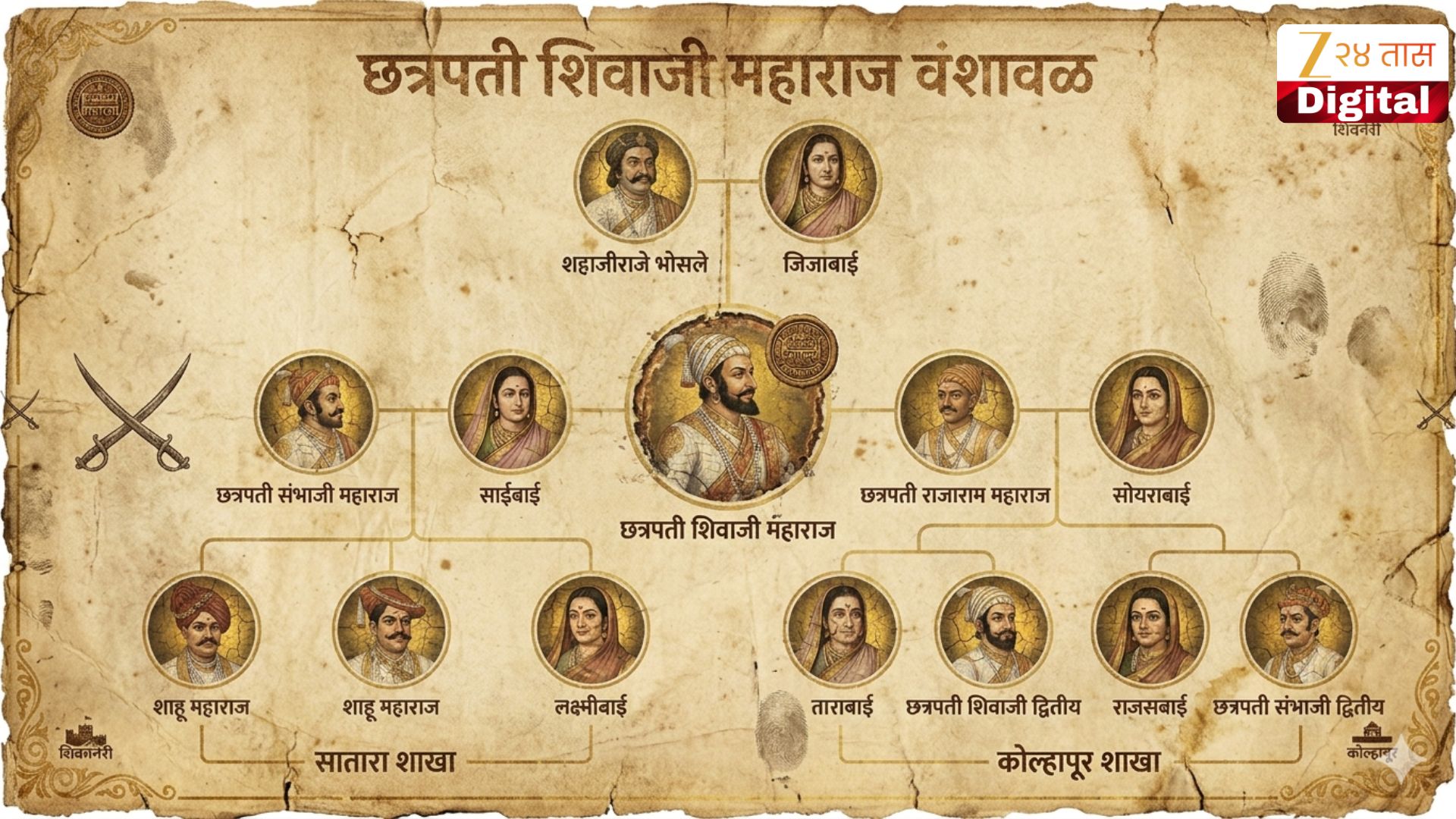 Chhatrapati Shivaji Maharaj lineage on the occasion of Shivrajyabhishek ...
