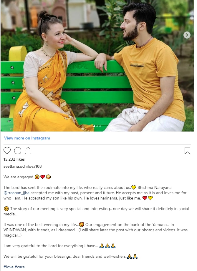 A Russian girl opposed to Krishna devotion and pressured for conversion leaves her Muslim husband and marries a Hindu boy