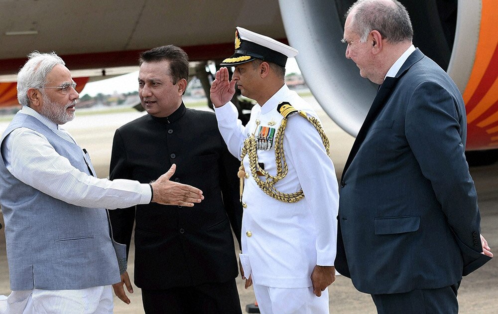 ब्रिक्ससाठी भारताचे पंतप्रधान नरेंद्र मोदी ब्राझीलमध्ये उपस्थित आहेत