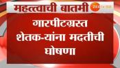 गारपीटग्रस्त शेतक-यांना सरकारकडून मदत जाहीर