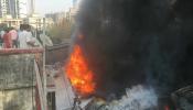 फोटो : ईस्टर्न मेटल वर्क मीलच्या गोदामाला भीषण आग