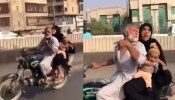 Viral Video: म्हाताऱ्यांचा इमरान हाश्मी! बाईकवर स्टंट करताना महिलेचं घेतलं चुंबन; पाहा व्हिडीओ