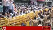 Ahmednagar MP Nilesh Lanke Protest For Onion And Milk Price