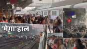 Mumbai Local Train: मध्य रेल्वे कोलमडली! प्रवाशांचे &#039;मेगा&#039;हाल; शेकडो प्रवाशी ट्रॅकवरुन पायी निघाले