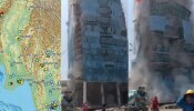 महाभूकंपानं थरकाप! 7.7 रिश्टर स्केलच्या धरणीकंपानं म्यानमार हादरलं; इमारती कोसळतानाचे व्हिडीओ धडकी भरवणारे