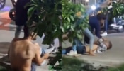 बॉयफ्रेंडला हॉटेलमध्ये पकडलं; मुलीने छातीवर बसून त्याला अर्धनग्न करुन चोपलं; पाहा Video 