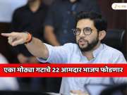 महाराष्ट्रात सत्तेत असलेल्या एका मोठ्या गटाचे 22 आमदार भाजप फोडणार; आदित्य ठाकरे यांच्या दाव्यामुळे राजकारणात खळबळ