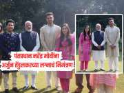 नरेंद्र मोदींना अर्जुन तेंडुलकरच्या लग्नाचं निमंत्रण, सचिन तेंडुलकरने सह कुटुंब घेतली पंतप्रधानांची भेट 