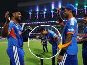 IND VS WI : संजू सॅमसनचा 'विराट' अवतार पाहून नतमस्तक झाला सूर्या, भर मैदानात सॅमसन समोर झुकला Video 