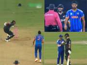 IND VS NZ Final : अर्शदीपने फलंदाजाला बॉल फेकून मारला, मिचेल त्याचा मागे बॅट घेऊन धावला, मैदानात फायव्होल्टेज ड्रामा