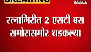 2 ST buses collide head-on in Ratnagiri, driver and student injured