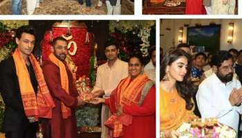 Shah Rukh Khan, Salman Khan, Maharashtra CM Eknath Shinde, Eknath Shinde, Bollywood celeb at Eknath shinde's house for ganpati darshan, Suniel Shetty, Arjun Rampal, Jackie Shroff, Rashami Desai, Shehnaaz Gill, Bhumi Pednekar, Jackky Bhagnani, Rakul Preet Singh, Meezan Jafferi, Pankaj Tripathi, Ravi Jadhav, entertainment news, entertainment news in marathi, bollywood, bollywood news, 