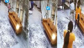 3 वर्षीय मुलीच्या अंगावर कोसळला काचेचा दरवाजा; अंगावर काटा आणणारा मृत्यूचा LIVE VIDEO