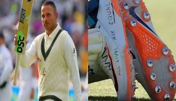 उस्मान ख्वाजाने बुटांवर हे काय लिहिलं? क्रिकेट विश्वात खळबळ... आयसीसी कारवाई करणार?