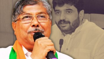 Pune LokSabha : बोलता बोलता चंद्रकांत पाटलांनी उघडलं काँग्रेसचं &#039;गुपित&#039;, पुण्यातला उमेदवारच जाहीर केला